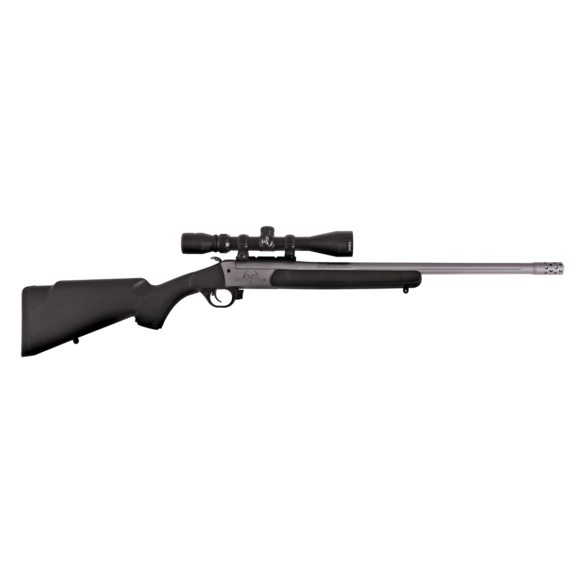 Traditions Outfitter G3 360 BHMR Break Action Rifle - High-Power Performance with Tactical Black Design - CR5-361130T