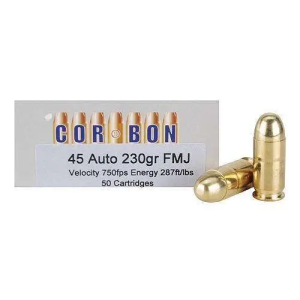Cor-Bon  Self Defense  45 ACP +P 230 gr Jacketed Hollow Point (JHP) 20 Bx/ 25 Cs