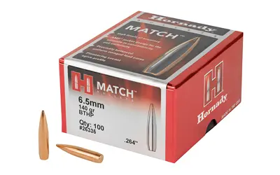 Hornady MATCH 6.5MM .264 140GR 100CT