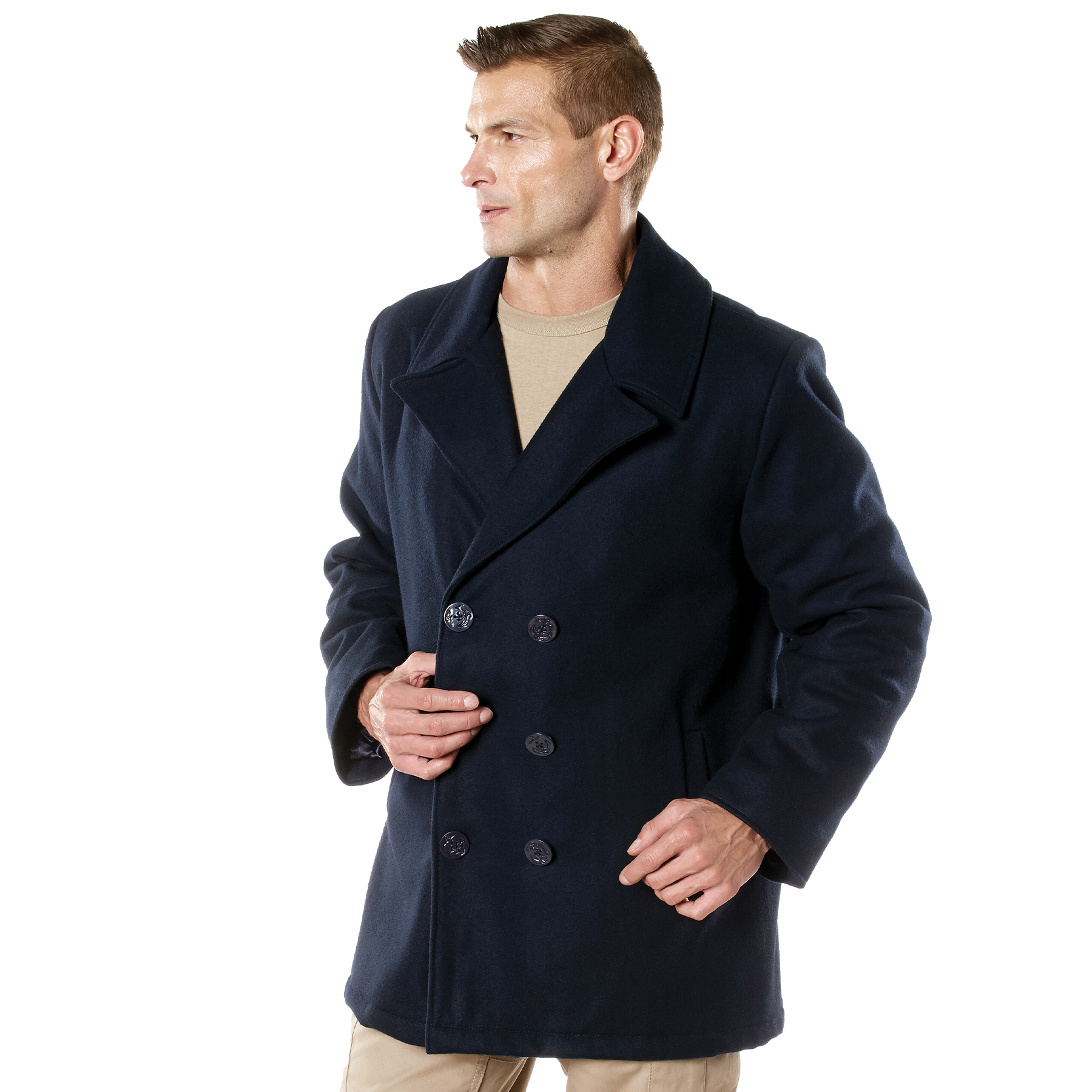 Rothco Naval Heritage Pea Coat - Navy Blue, X-Large