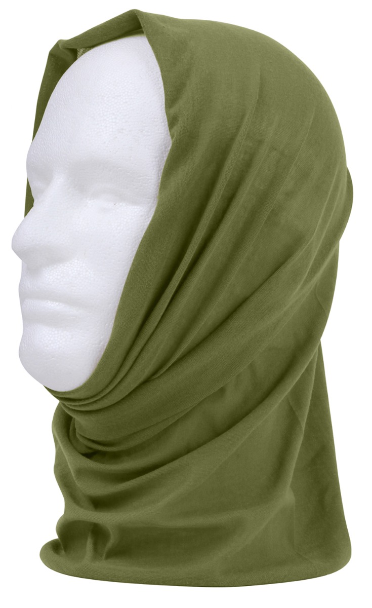 Rothco Multi-Use Neck Gaiter And Face Covering Tactical Wrap - Olive Drab