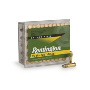 REMINGTON Golden Bullett 22LR 40gr Plated Round Nose Ammunition | 100 Rounds