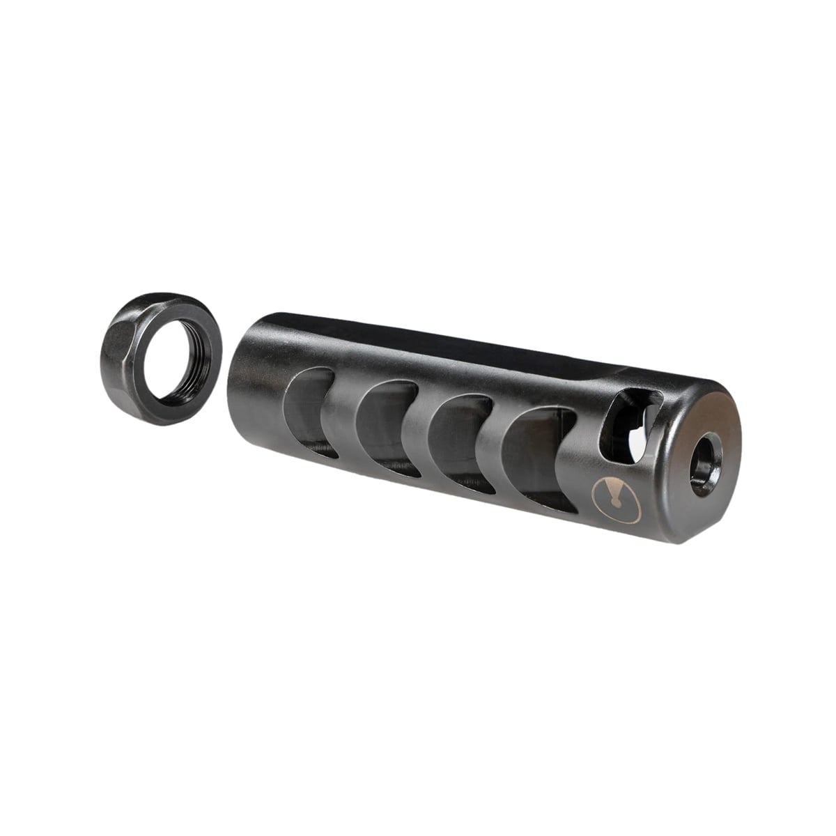 Ultradyne Apollo LR Muzzle Brake 5/8-24, Black - High-Efficiency Muzzle Brake for Enhanced Long Range Shooting Performance - UD11240