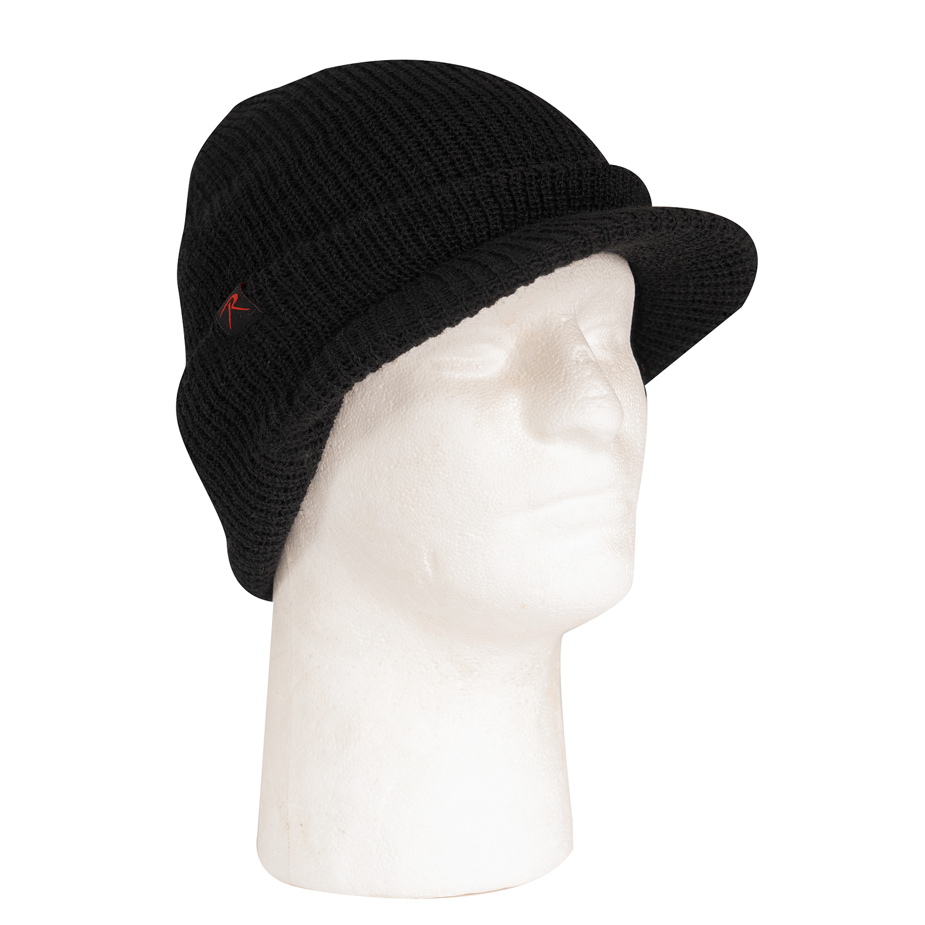 Rothco Watch Cap With Brim - Black