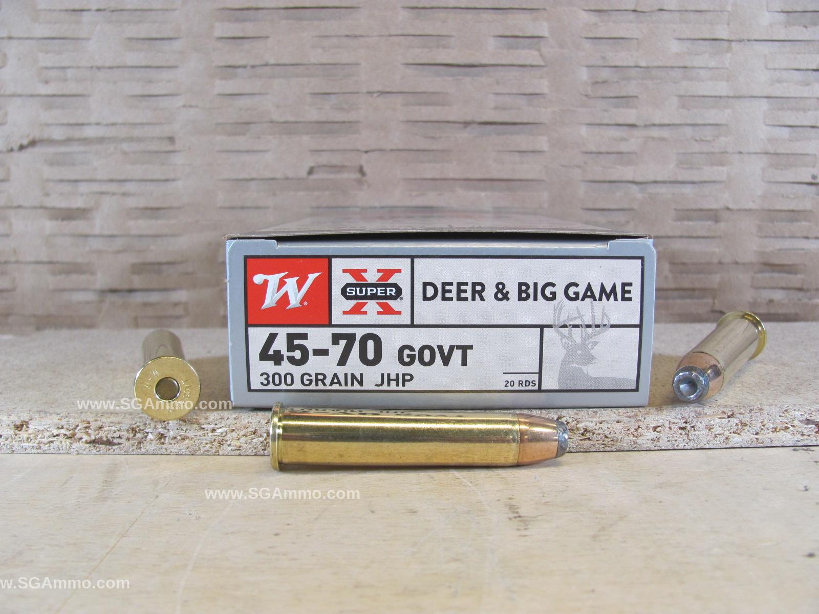 200 Round Case – 45-70 Winchester 300 Grain JHP Hollow Point Ammo – X4570H