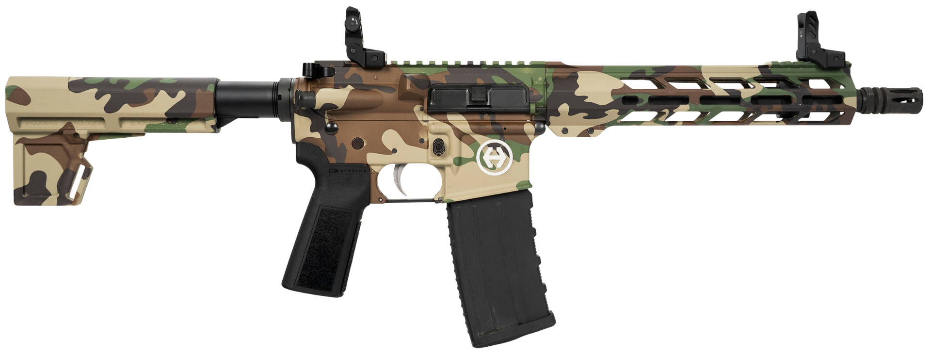 Hi-Point HP-15 5.56 NATO 10.5" Railed Pistol, M81 Woodland