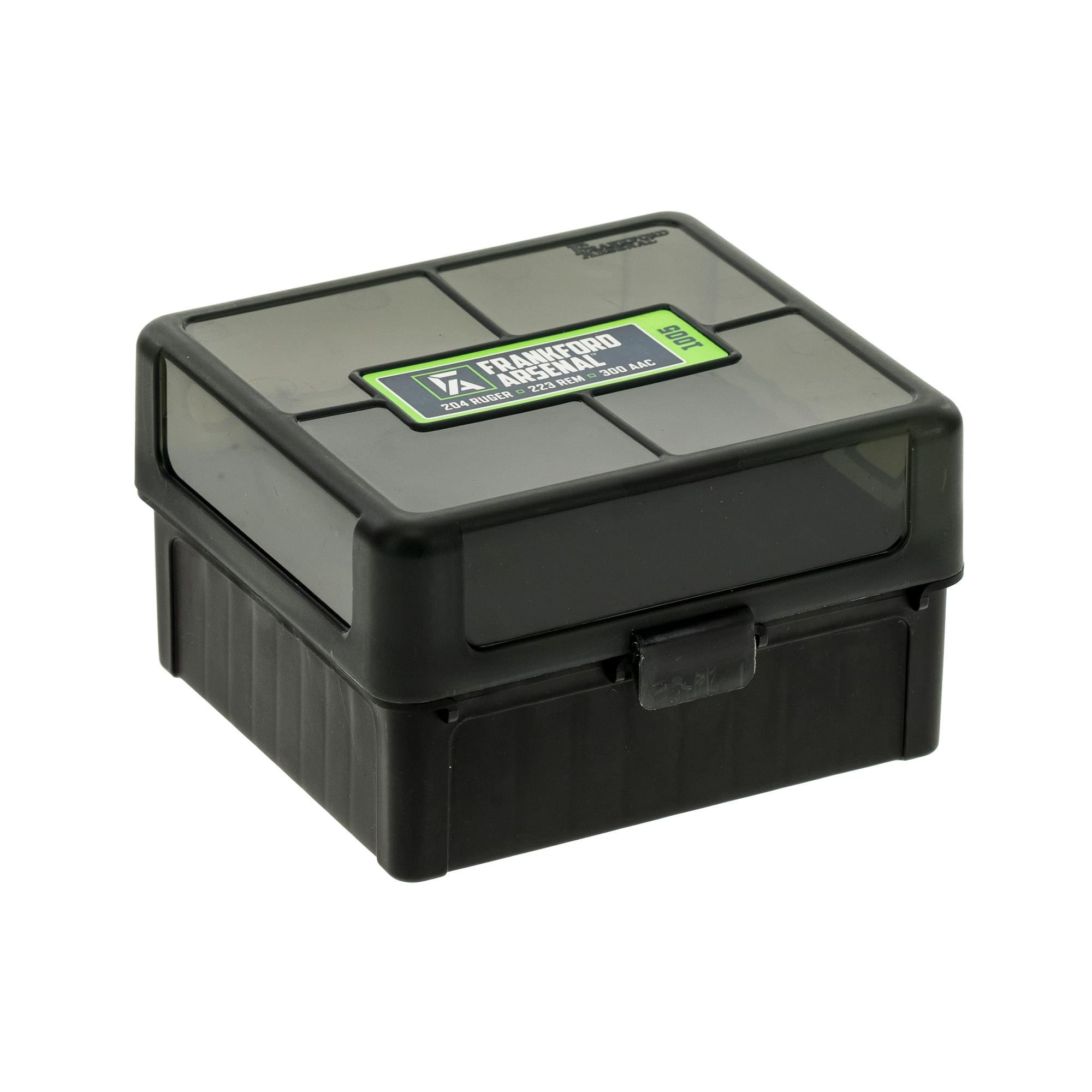 Frankford Arsenal 100 Round Ammo Box, fits 17 Rem, .222/.223 Rem, Gray - 1083799