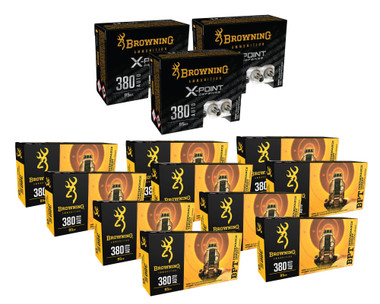 Browning Range & Defense Package 380 Auto 95 Gr FMJ 500 Rds + X-Point Jacket Hollow Point 60 Rds