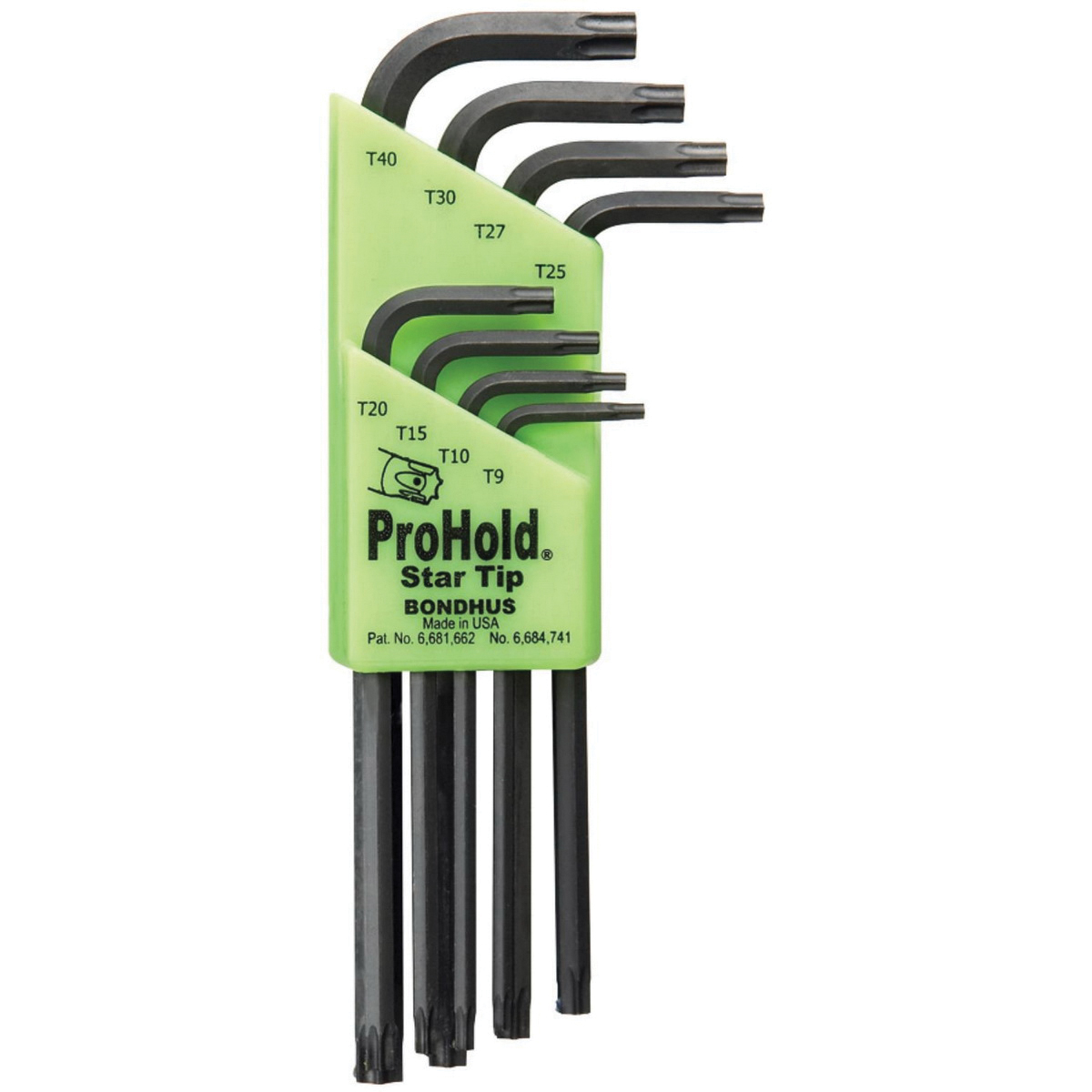 Bondhus ProHold/PHTX8 8-Piece Long Length Torx L-Wrench Set