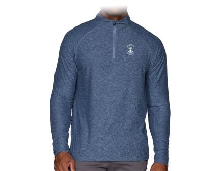 PSA "Palm Tree" 1/4 Zip, Navy