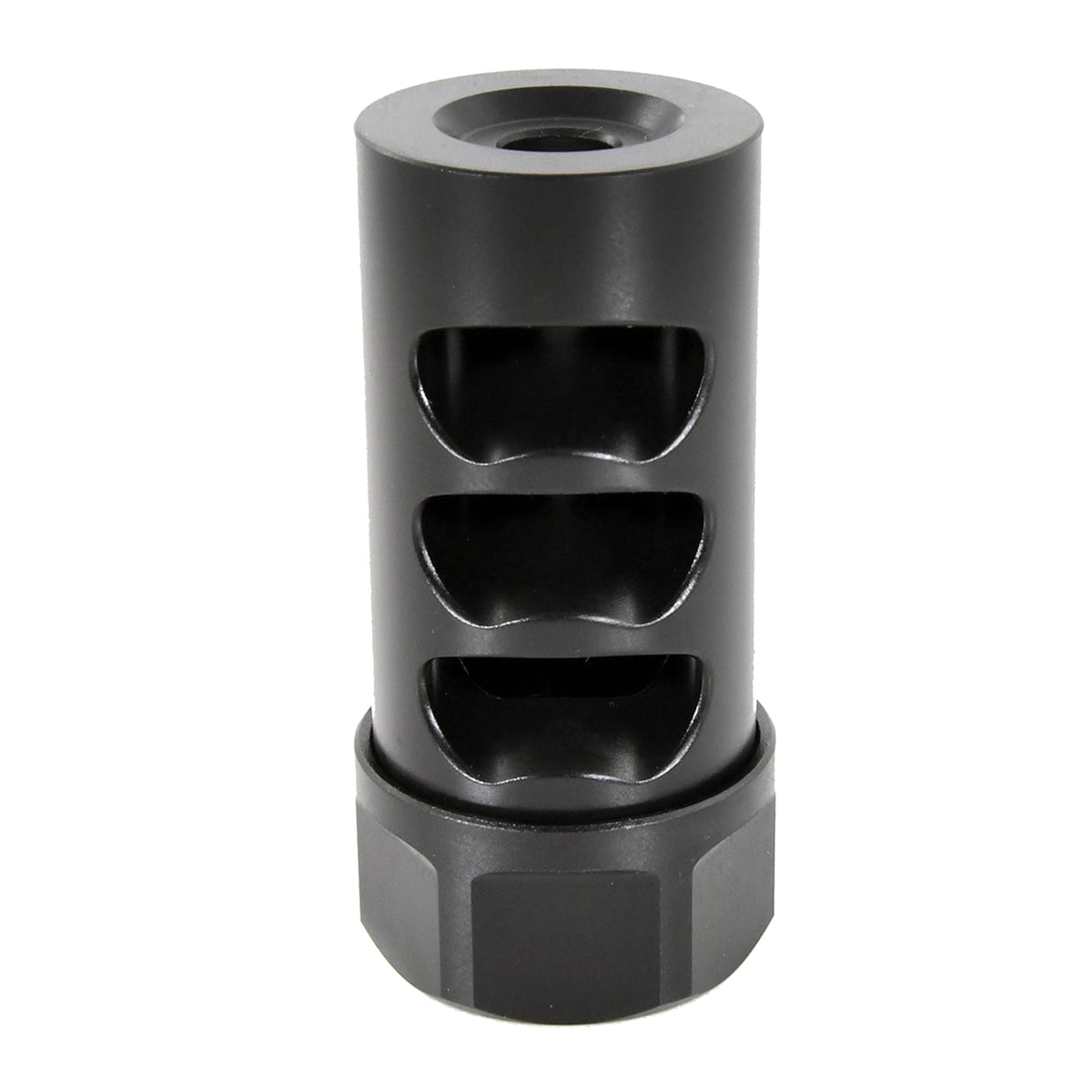 American Precision Arms Gen 2 Little Bastard Self Timing Muzzle Brake 5/8-24, Black - Compact Recoil Control - G2L5830N