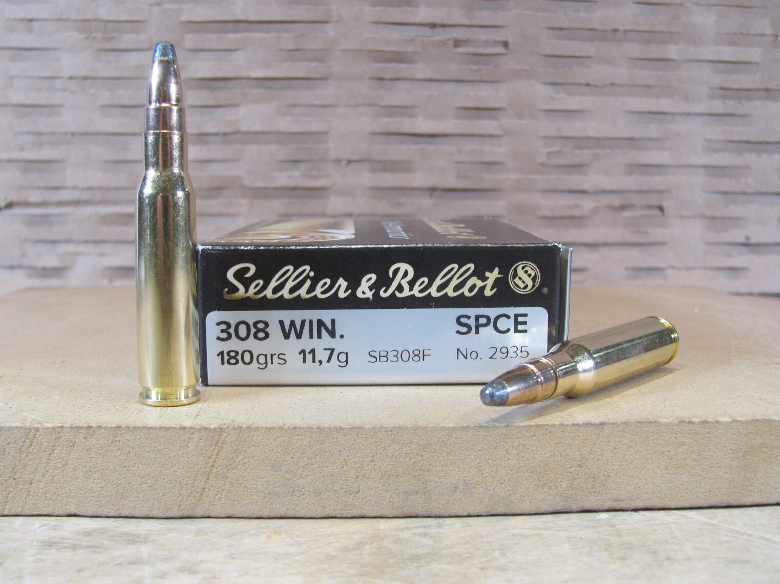 500 Round Case – 308 Win 180 Grain SPCE Soft Point Sellier Bellot Ammo – SB308F