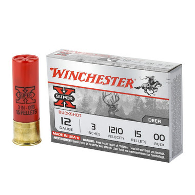 Winchester Super X 12 Gauge 3" 15 Pellets 00 Buck Shot