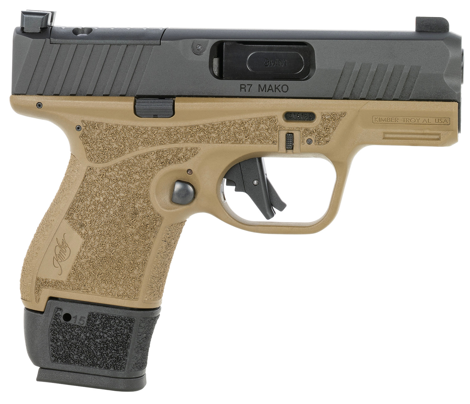 Kimber R7 Mako FDE 9mm 11/15R Optic Ready Handgun