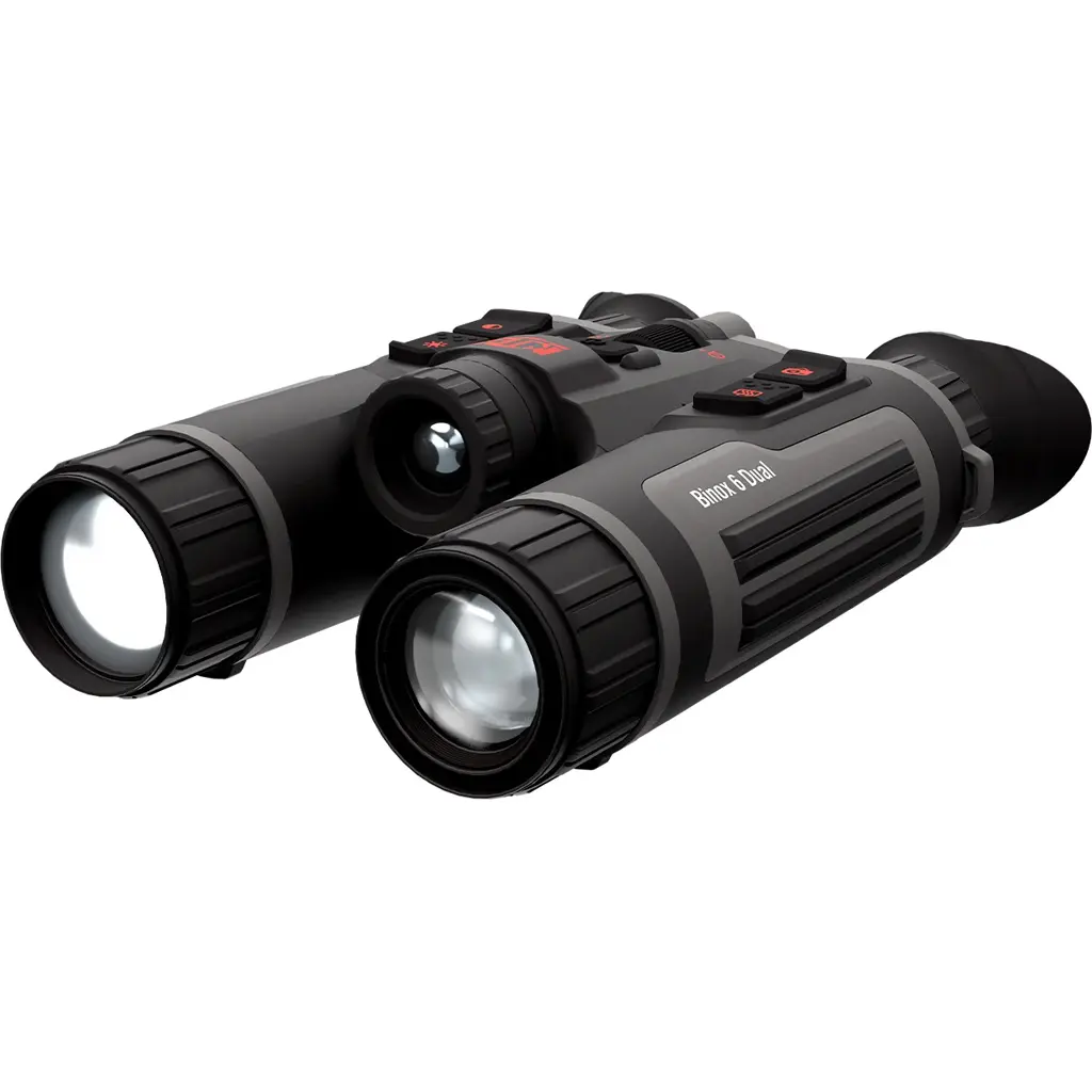 ATN Binox 6 Dual 640 LRF Thermal Binoculars 3-24x, 640X512 BLKw/Day,Night,Twilight 4K UHD