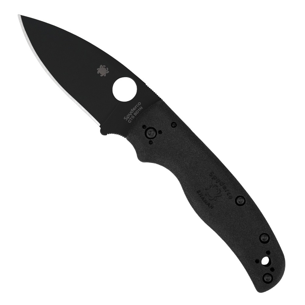 Spyderco Shaman Folding Knife, Black