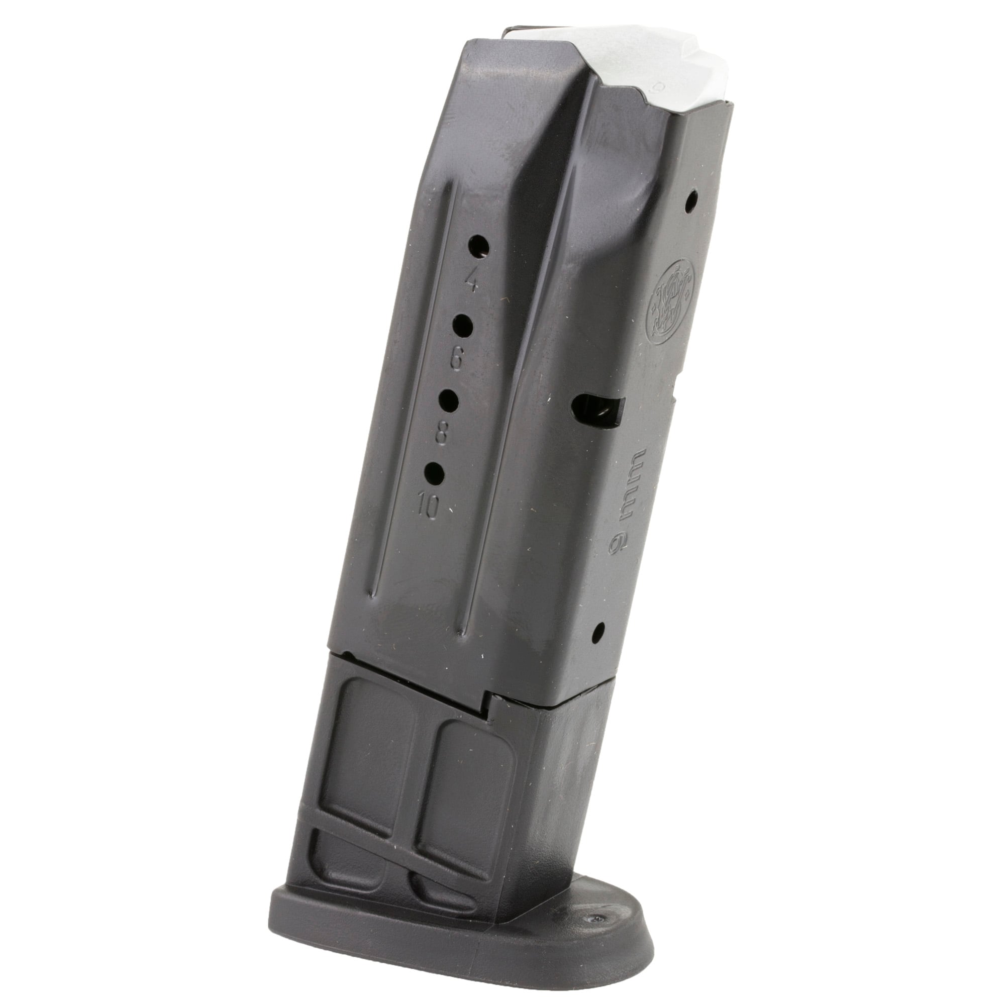 Smith & Wesson Magazine, 9mm, 10 Rounds, Fits Full Size M&P, Blued Finish