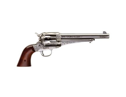Taylors & Company 1875 Army Outlaw .44-40 Winchester Revolver 7.50" 6rds, White Engraved - 550394