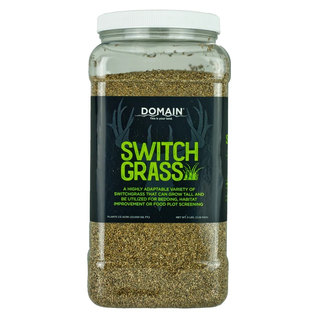 Domain Outdoors RC Big Rock Switchgrass Food Plot Seed, 5 lb - RC-BRSG-5