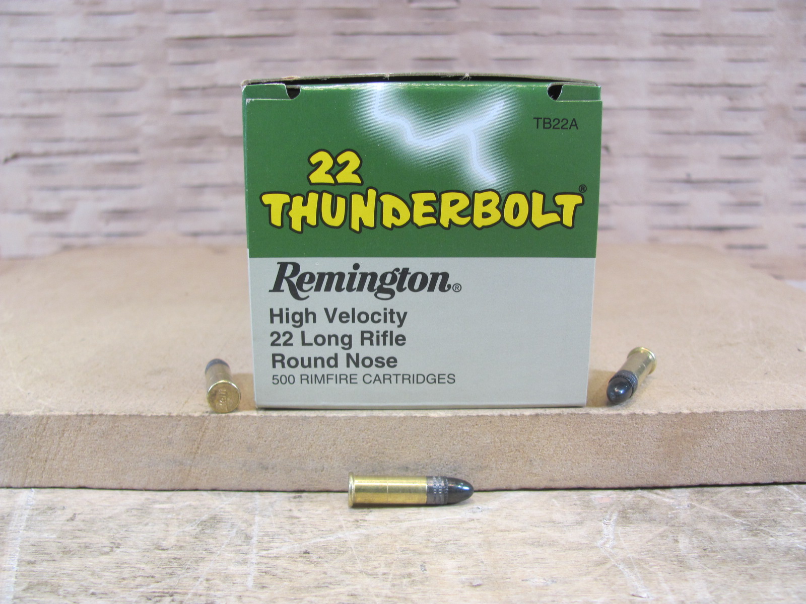 5000 Round Case – 22 LR Remington Thunder Bolt 40 Grain Lead HV Ammo – TB22A