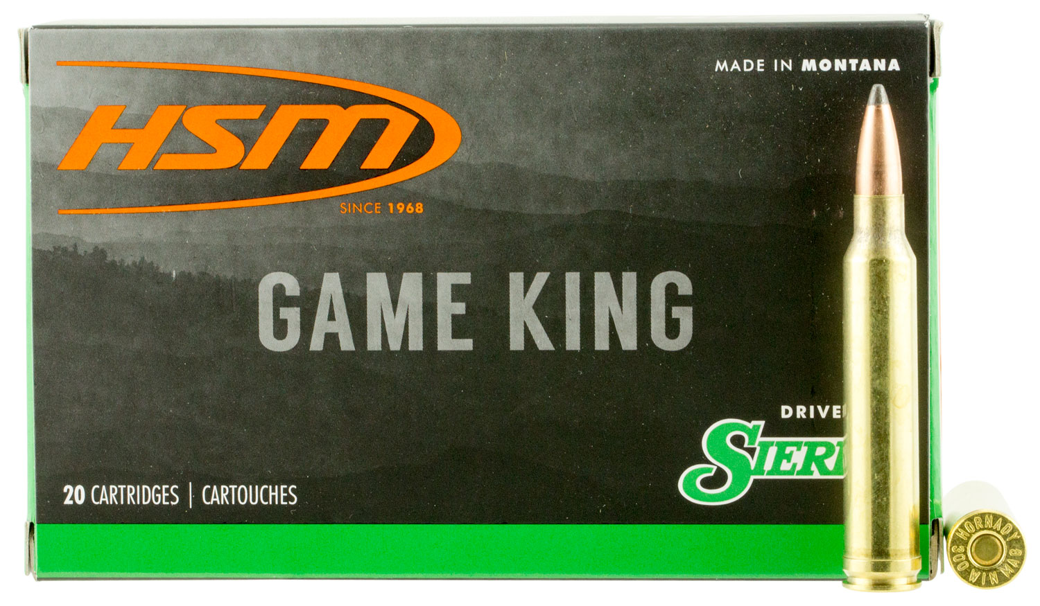 HSM 300 WIN MAG 180GR – GAME KING 20RD 20BX/CS - No Credit Card Fees - Low, flat rate shipping