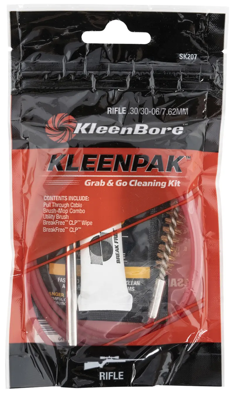 KleenBore SK20710 Grab Go Cleaning Kit .30/ .30-06/ 7.62mm Cal Rifle 10 Per Pack