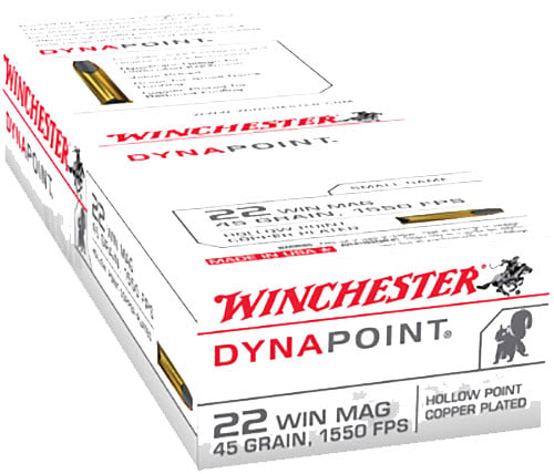 Winchester Dynapoint 45 Grain .22 WMR Ammo, 50 rds - USA22M