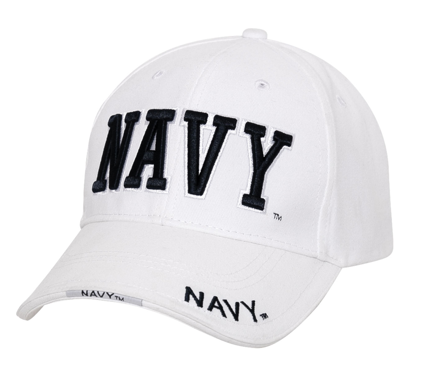 Rothco Deluxe Navy Low Profile Cap - White