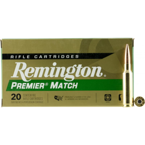 Remington Premier Match 6.5 Creedmoor 140gr Barnes Open Tip Match Boat Tail 20 Rounds Brass Case.