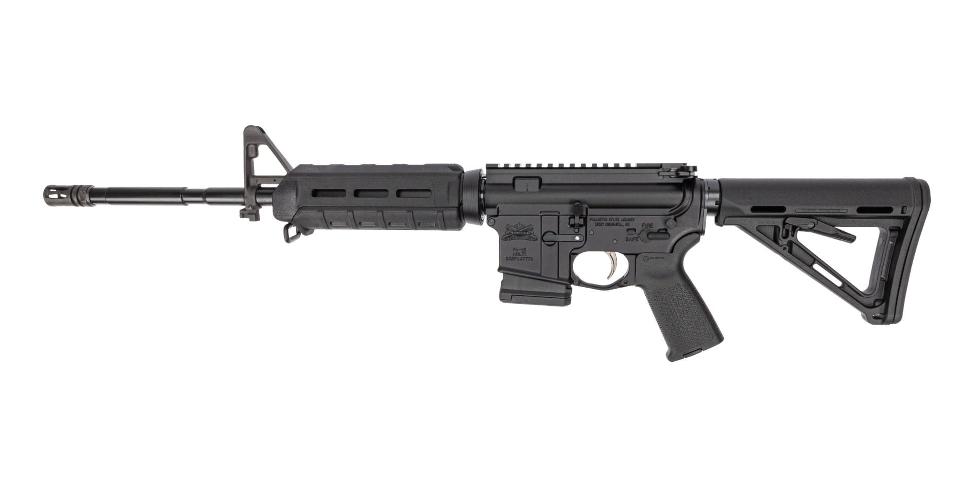 PSA 16" M4 5.56 NATO 1/7 Nitride MOE EPT Freedom Rifle With Rear MBUS - California