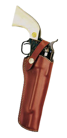 Bianchi 1L Lawman Right Hand 6.5" Colt .22 New Frontier Western Style Holster, Plain Tan - 10045