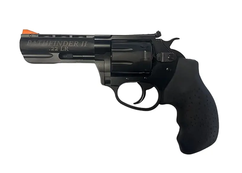 Charter Arms 12335 Pathfinder II Small Frame 22 Mag 8 Shot 3.50" Black Passivate Steel Barrel Cylinder, Black Passivate Aluminum Frame, Black Rubber Grip, Exposed Hammer