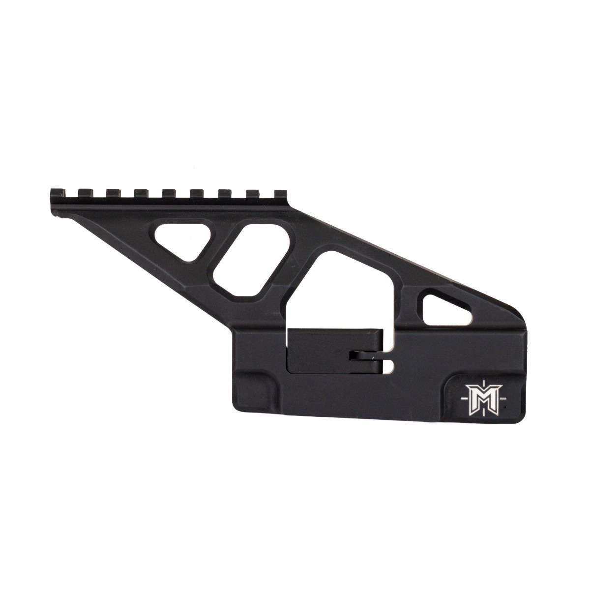 AK Masters Forward Biased Top Rail Mount, Black - AKMM-OMAKFB