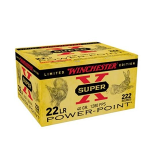 Winchester Super-X Rimfire Ammunition .22 LR 40 gr. CP-HP 1280 fps 222/ct