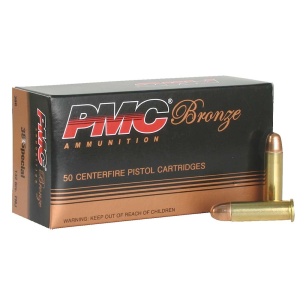 PMC 38G Bronze  38 Special 132 gr Full Metal Jacket (FMJ) Ammunition 50rd BOX