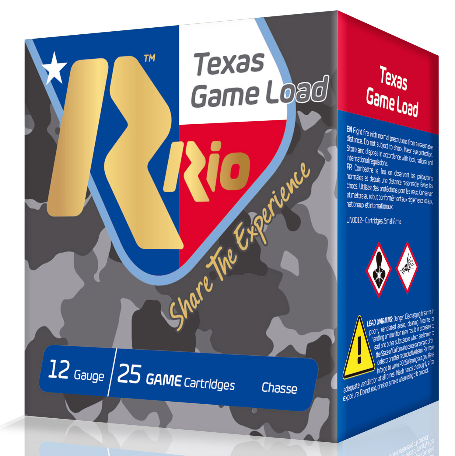 RIO Top Game Texas Load High Velocity 2.75" 12 Gauge Ammo 6, 25 Rounds - TGHV366TX