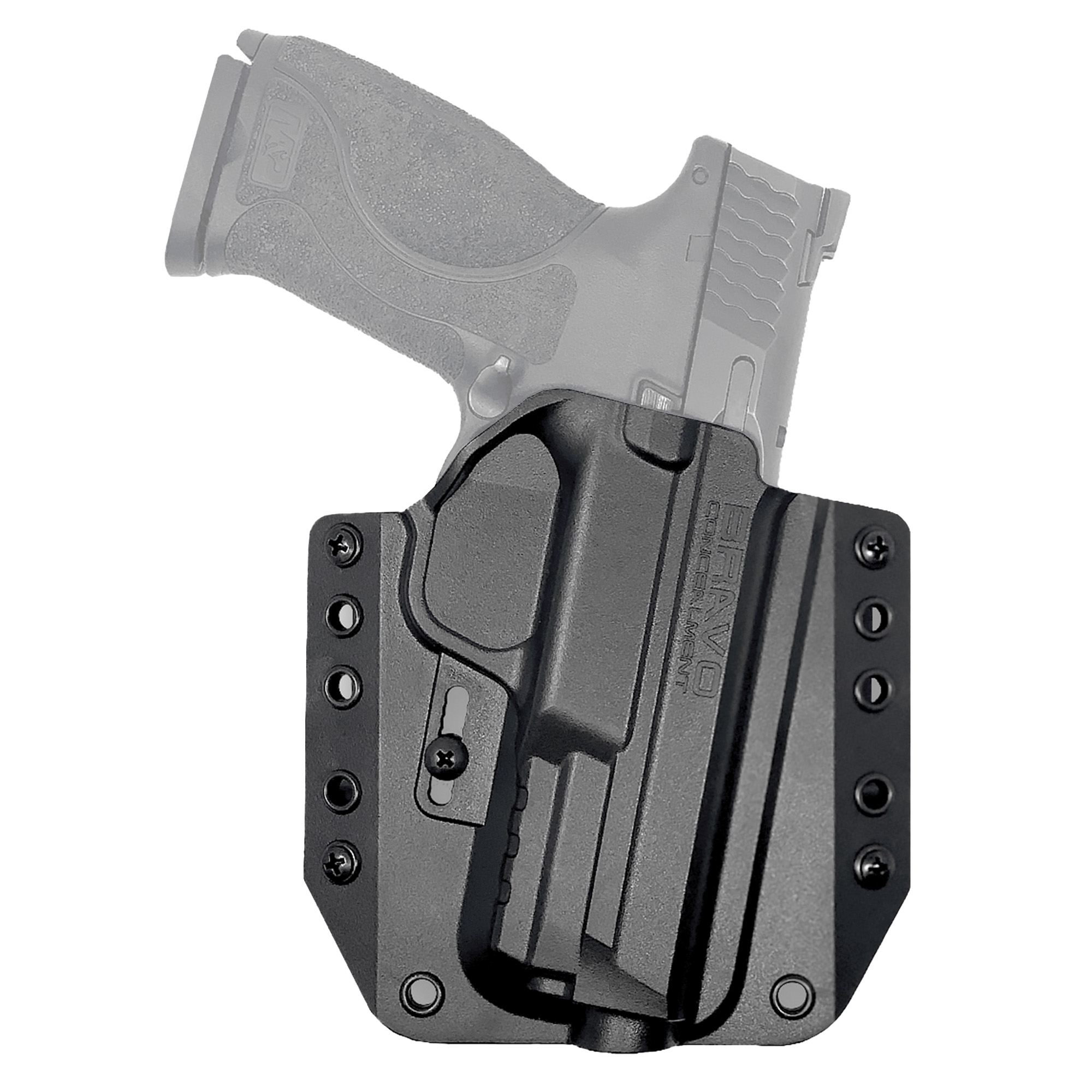 Bravo Concealment Right Hand OWB Concealment Holster for S&W M&P 9/40 Compact, Black - BC101014
