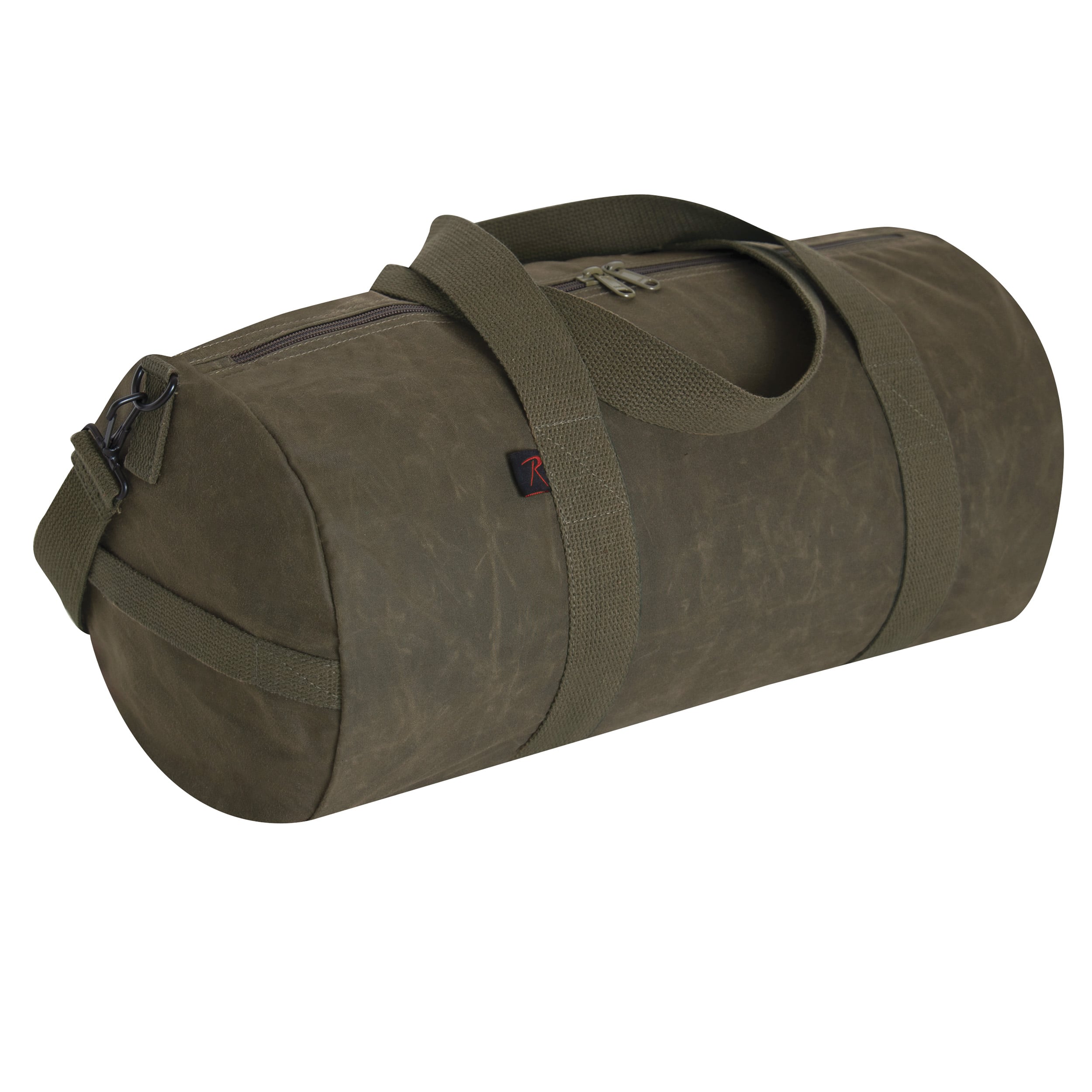 Rothco Waxed Canvas Shoulder Duffle Bag - 19 Inch, Olive Drab