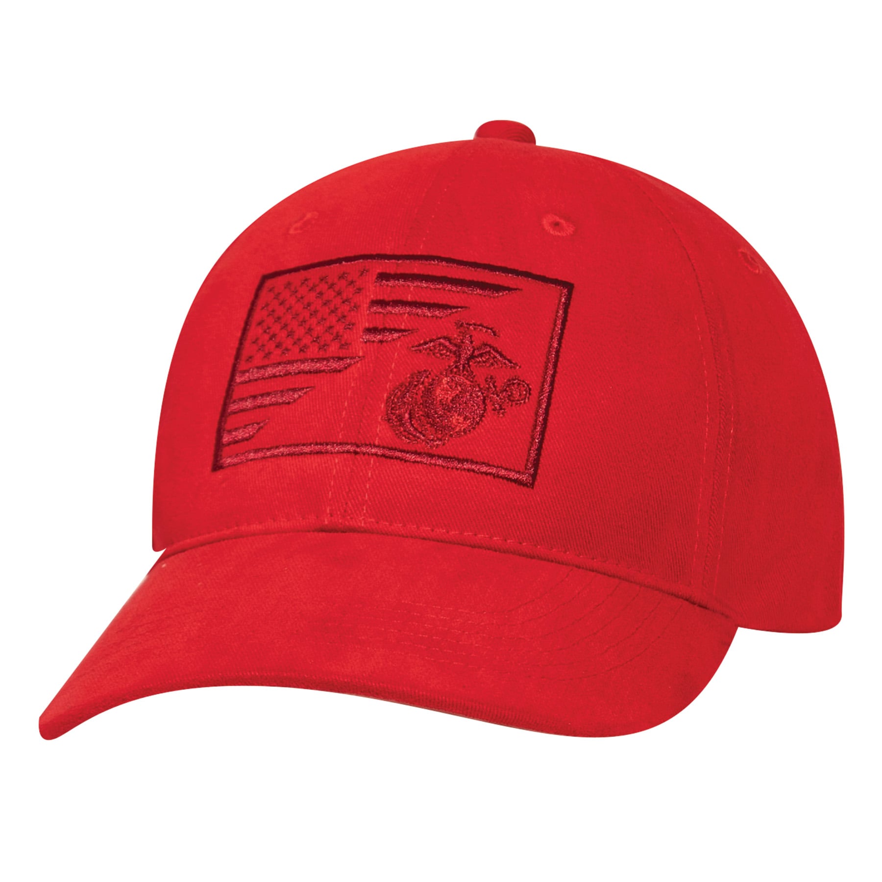 Rothco Usmc Eagle, Globe And Anchor - Us Flag Low Pro Cap, Red