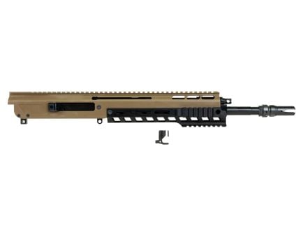 PSA JAKL Rifle Upper Assembly 13.7" 5.56 NATO 1:7 Nitride w/Knurled CH, BCG and Partial Picatinny Lower Hand Guard, FDE / Black