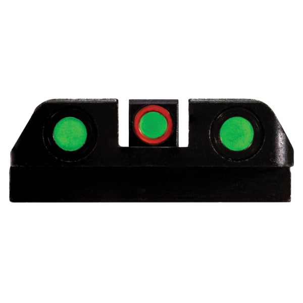 Hiviz LiteWave H3 Tritium/Fiber Optic Sight Set Front/Rear, Green/Orange/Green