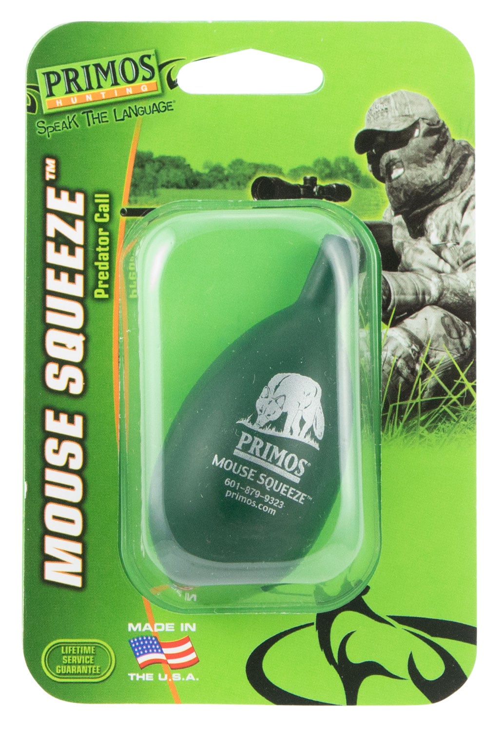 Primos Mouse Squeeze Predator Call, Green - 304