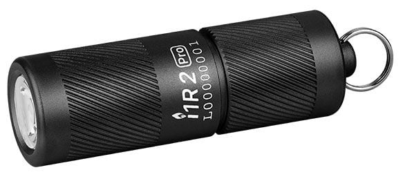 Olight i1R 2 Pro Rechargeable Keychain LED Flashlight with USB-C Charging Cable, Black
