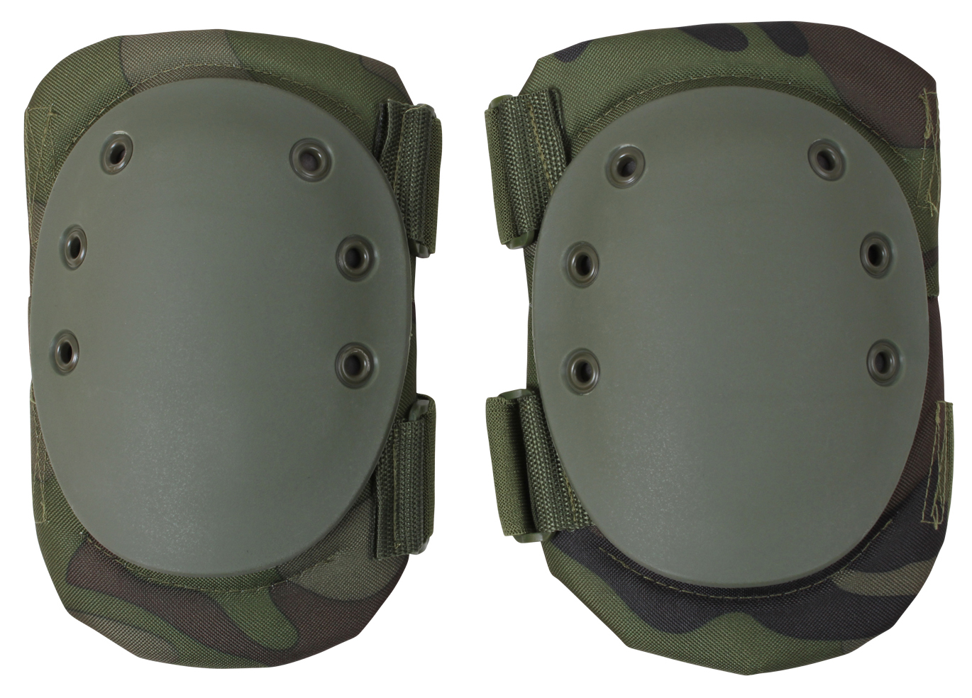 Rothco Tactical Protective Gear Knee Pads - Woodland Camo