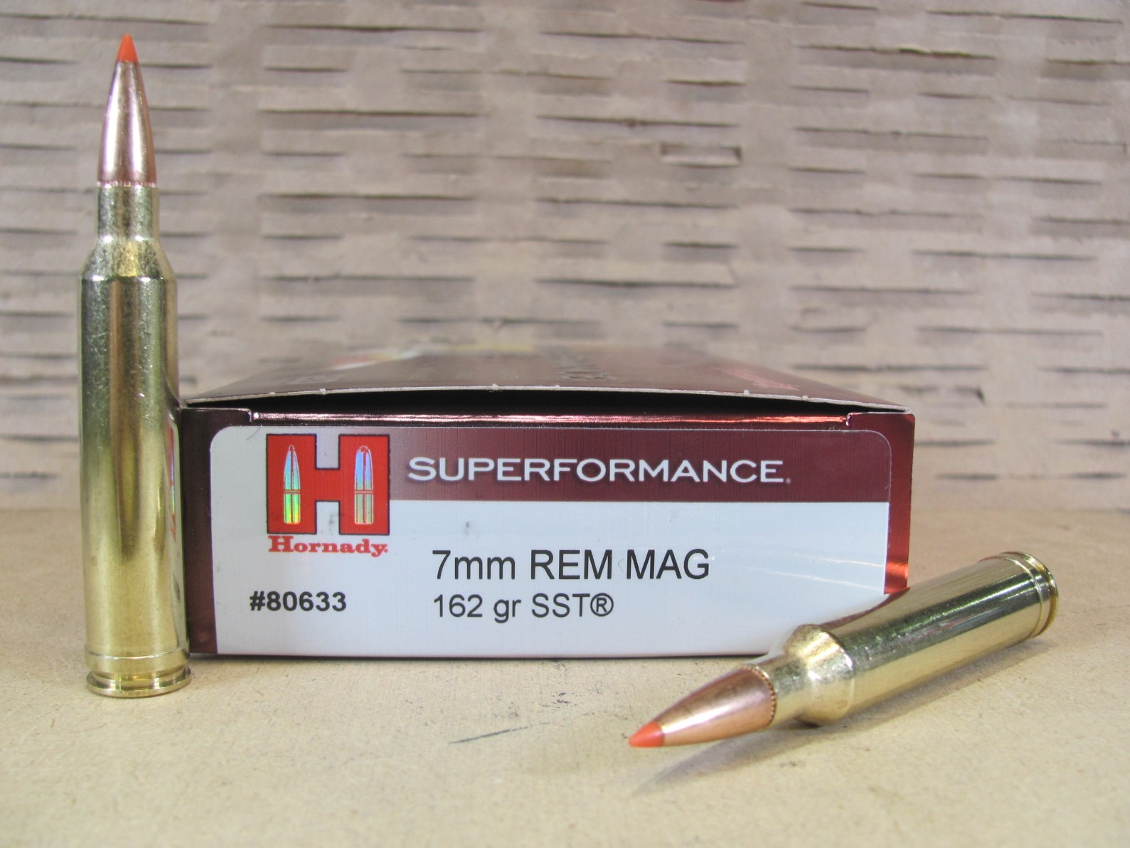 20 Round Box – 7mm Remington Magnum 162 Grain SST Hornady Superformance Ammo – 80633