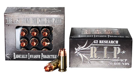 G2 Research 380 Auto/ACP RIP Ammunition 20rds - G2RRIP380