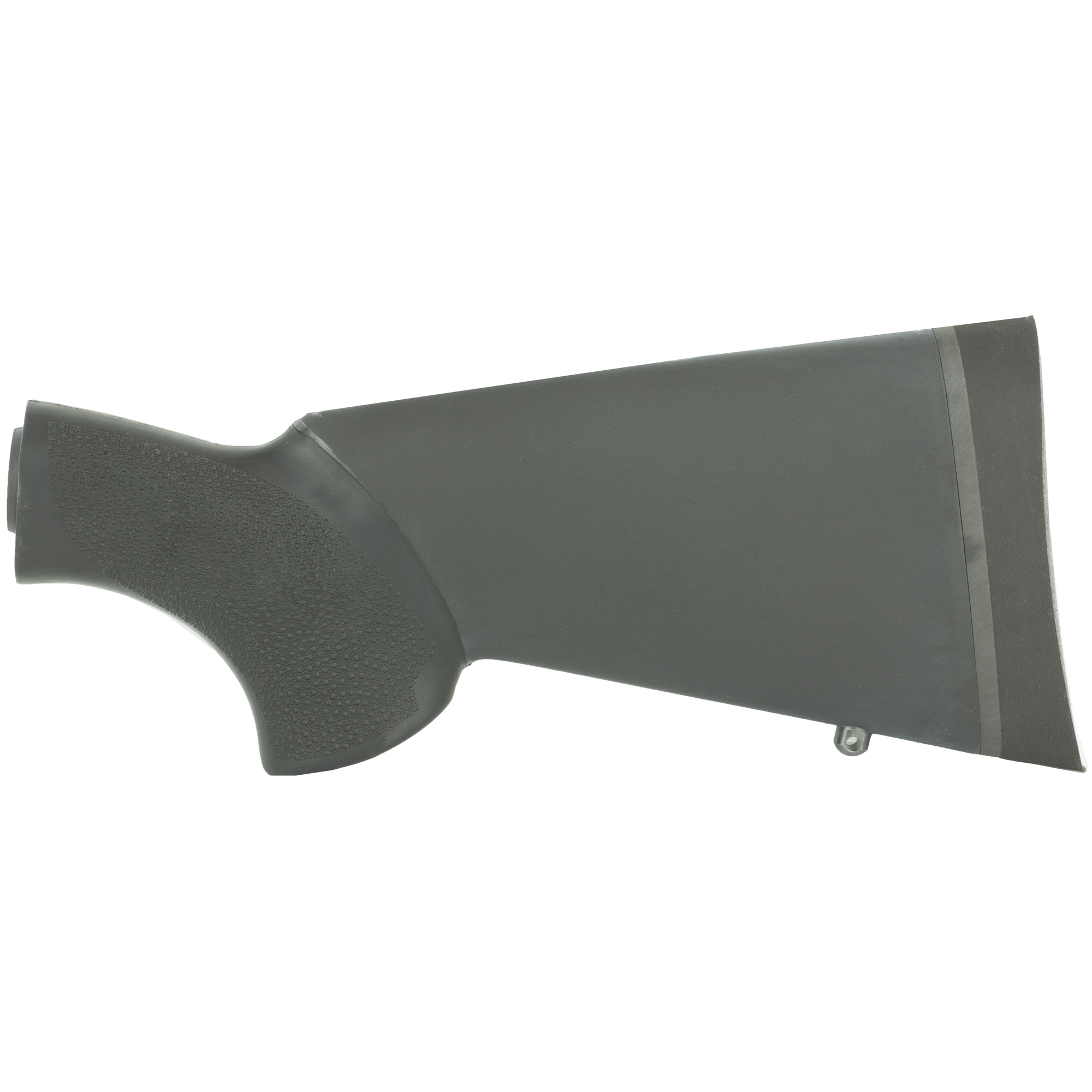 Hogue Stock Over Molded, Fits Mossberg 500, 12" Length Of Pull, Black
