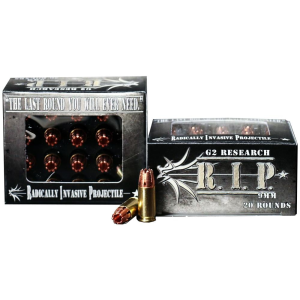 G2-Research G2 Research R.I.P. Handgun Ammunition 9mm Luger 92 gr HP 1250 fps 20/ct