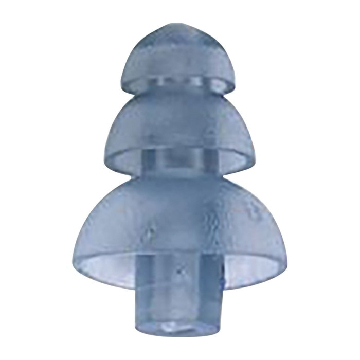 OTTO Small 3-Flanged Long Stem Replacement Eartip, Blue Pack of 10