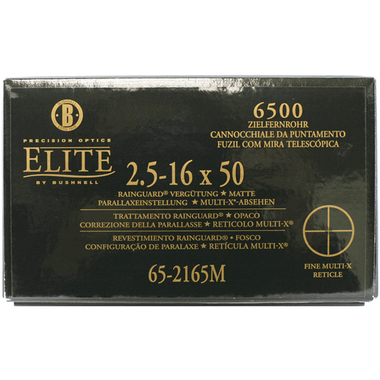 BUSHNELL ELITE 6500 2.5-16X50MM FINE MULTI-X 30MM TUBE RIFLESCOPES